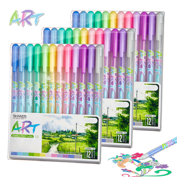 Acrylic Highlight Gel Pens – Quick-Dry, Large Ink Capacity for Art, Journaling & DIY