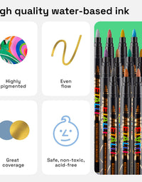 SHANDS-S327-8-Color Metallic Color Marker Sets
