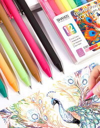SHANDS-S367-12-Color-Acrylic Gel Pen
