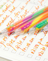 SHANDS S368-18 1.0mm Gel Pens Set, Smooth Flow Acid-Free Swirl Ink, 150% More Ink, 3-in-1 Color Mixing, Holographic Box Office Stationery, Aesthetic Art Supplies for Father’s Day Gifts, Outdoor Camping Notes, 1.0Mm Gel Pen, Aesthetic Look

