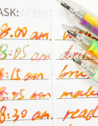 SHANDS S368-18 1.0mm Gel Pens Set, Smooth Flow Acid-Free Swirl Ink, 150% More Ink, 3-in-1 Color Mixing, Holographic Box Office Stationery, Aesthetic Art Supplies for Father’s Day Gifts, Outdoor Camping Notes, 1.0Mm Gel Pen, Aesthetic Look
