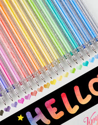 SHANDS-S623-8-Color Dual-Tone Glitter Gel Pens
