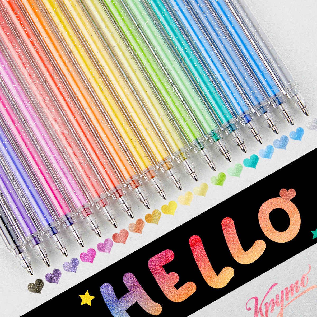 SHANDS-S623-8-Color Dual-Tone Glitter Gel Pens