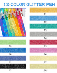 SHANDS-S678-8-Color Glitter Gel Pen
