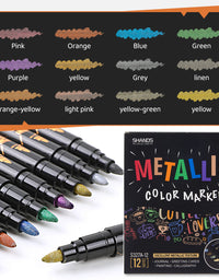 SHANDS-S327-8-Color Metallic Color Marker Sets
