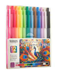 SHANDS-S367-12-Color-Acrylic Gel Pen
