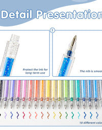 SHANDS-S623-8-Color Dual-Tone Glitter Gel Pens
