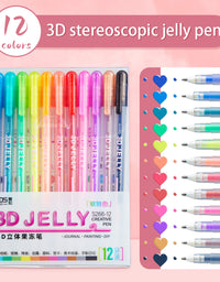 SHANDS-S266-12-Color 3D Jelly Pens
