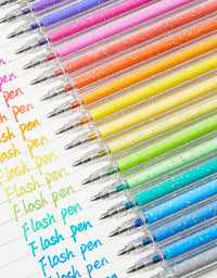 SHANDS-S623-8-Color Dual-Tone Glitter Gel Pens
