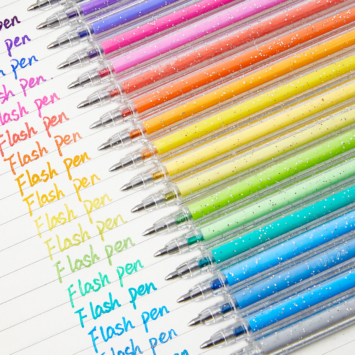 SHANDS-S623-8-Color Dual-Tone Glitter Gel Pens