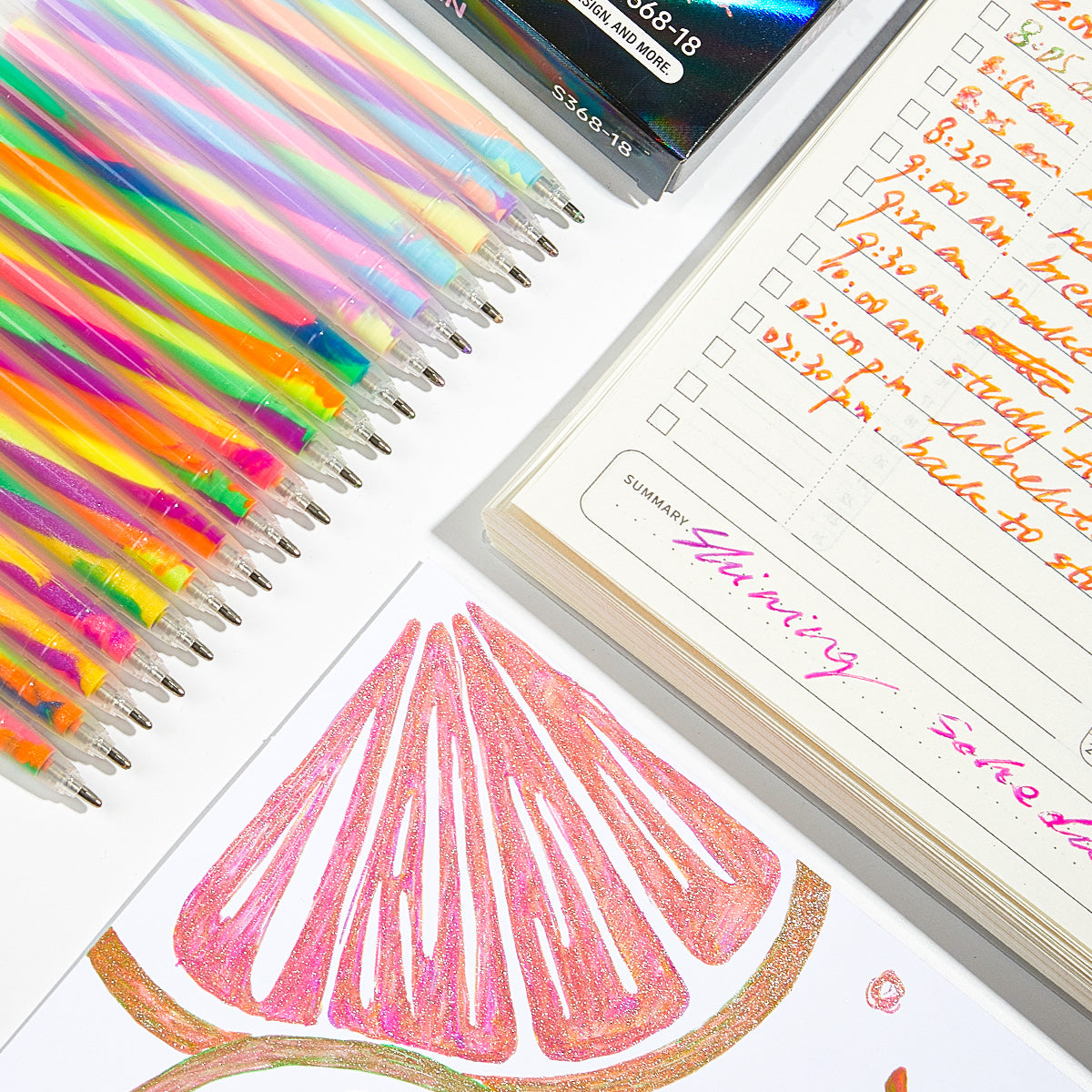 SHANDS-S368-18-Color Rainbow Magic Pen 18