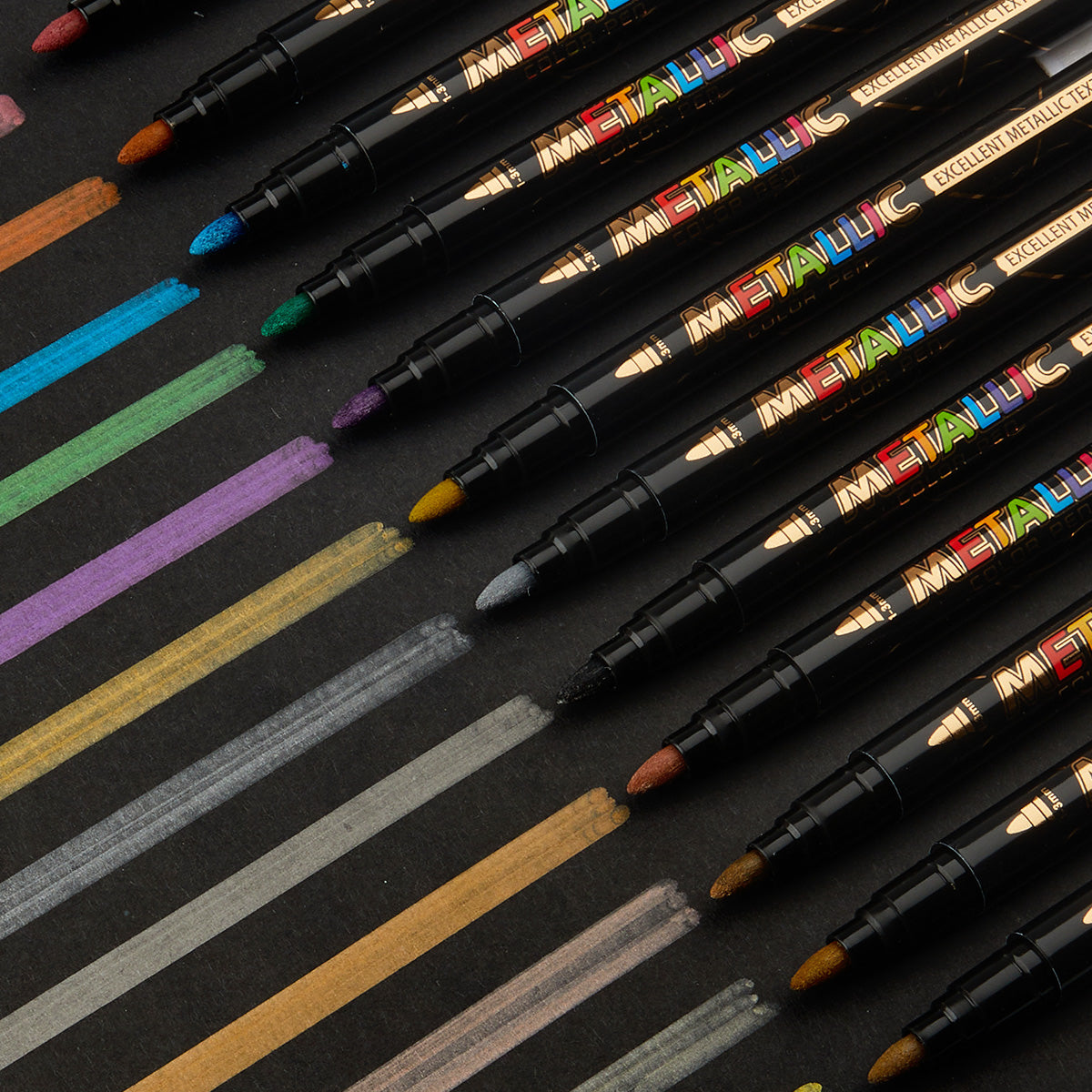 SHANDS-S327-8-Color Metallic Color Marker Sets