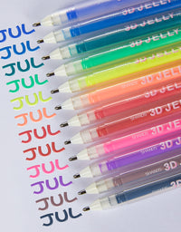 SHANDS-S266-12-Color 3D Jelly Pens
