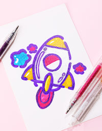 SHANDS-S678-8-Color Glitter Gel Pen
