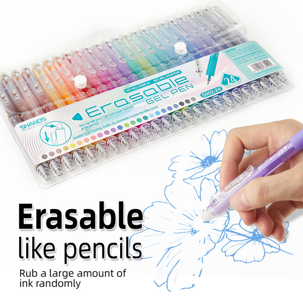 SHANDS-S902-12-24-36 Retractable Erasable Gel Pens