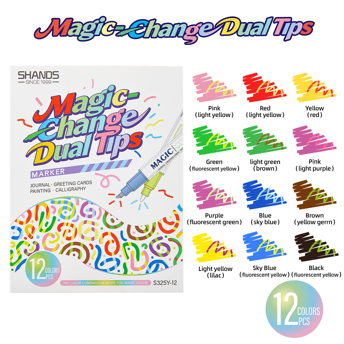 SHANDS-S325-12-Magic-Color Set