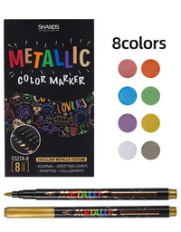 SHANDS-S327-8-Color Metallic Color Marker Sets
