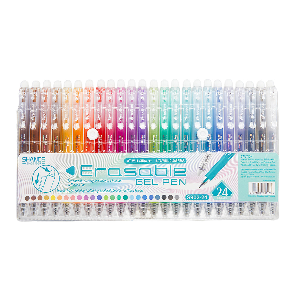 SHANDS-S902-12-24-36 Retractable Erasable Gel Pens